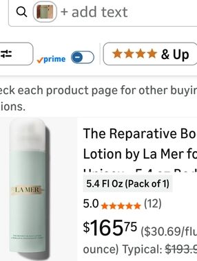 La Mer Body Lotion 5.4 Fl Oz